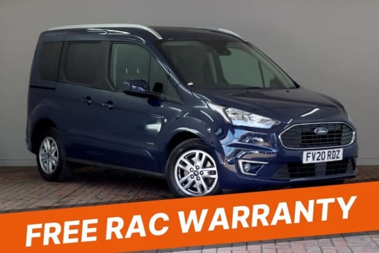 A 2020 FORD TOURNEO CONNECT 1.5 EcoBlue 120 Titanium 5dr [Dab Radio, Bluetooth, 16" Alloys, Quickclear Windscreen, Air Conditioning, Pan Roof]