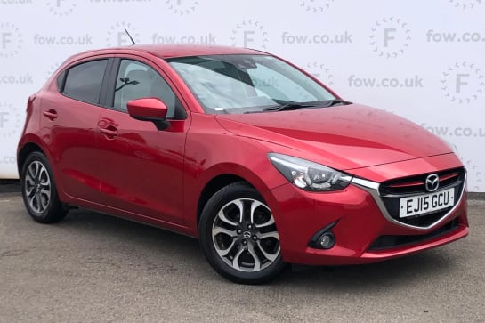 A 2015 MAZDA MAZDA2 1.5 115 Sport Nav 5dr [Electric power steering,Bluetooth hands free telephone connection,Lane departure warning system,Steering wheel mounted audio co