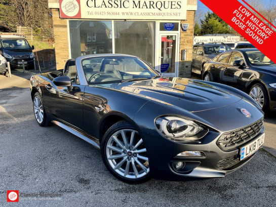 A 2018 FIAT 124 SPIDER 1.4 MultiAir Lusso Plus Convertible 2dr Petrol Euro 6 (140 ps)