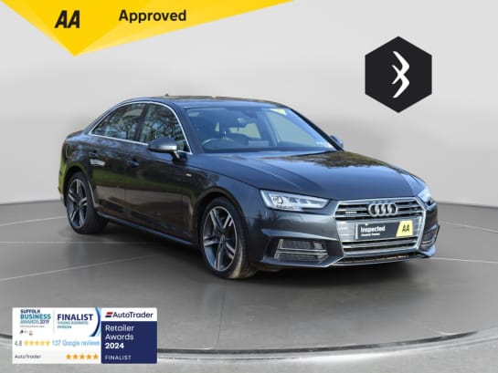 A null AUDI A4 3.0 TDI V6 S line Saloon 4dr Diesel Tiptronic quattro Euro 6 (s/s) (272 ps)