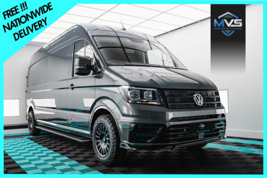A null VOLKSWAGEN CRAFTER CR35 TDI LWB 180BHP AUTO R STYLED INDIUM GREY