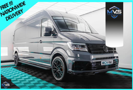 A null VOLKSWAGEN CRAFTER 2.0 TDI CR35 R STYLED PURE GREY 180BHP AUTO - LEATHER SEATS ONLY 3K MILES -
