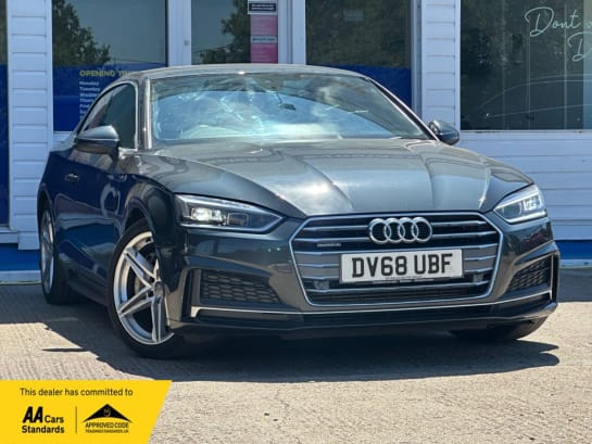 A 2018 AUDI A5 2.0 TFSI S line Coupe 2dr Petrol S Tronic quattro Euro 6 (s/s) (252 ps) SER