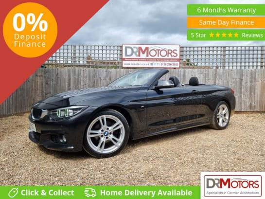 A null BMW 4 SERIES 2.0 420d M Sport Convertible 2dr Diesel Auto Euro 6 (s/s) (190 ps) SAT NAV