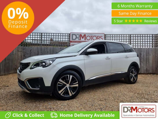 A 2018 PEUGEOT 5008 1.2 PureTech Allure SUV 5dr Petrol Manual Euro 6 (s/s) (130 ps) + SAT NAV +