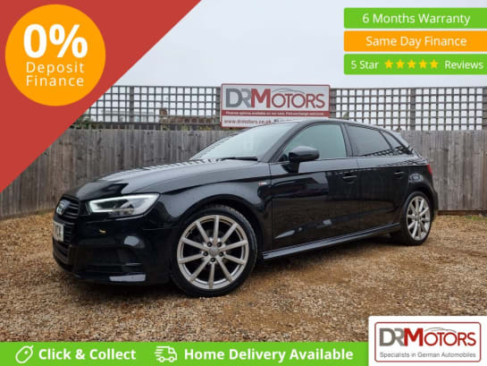 A 2017 AUDI A3 2.0 TDI Black Edition Sportback 5dr Diesel Manual Euro 6 (s/s) (150 ps) SAT