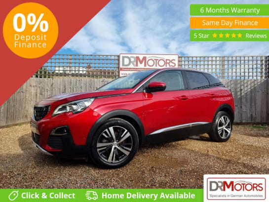 A 2017 PEUGEOT 3008 1.2 PureTech Allure SUV 5dr Petrol Manual Euro 6 (s/s) (130 ps) + SAT NAV +