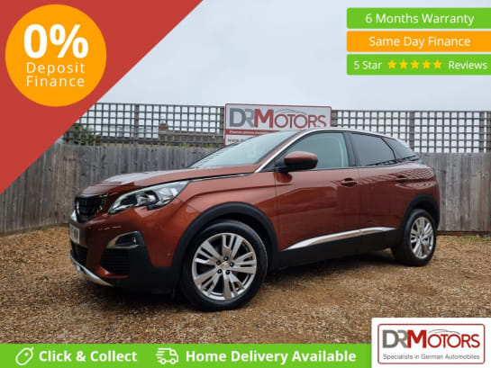 A 2017 PEUGEOT 3008 1.2 PureTech Allure SUV 5dr Petrol EAT Euro 6 (s/s) (130 ps) + SAT NAV + R/