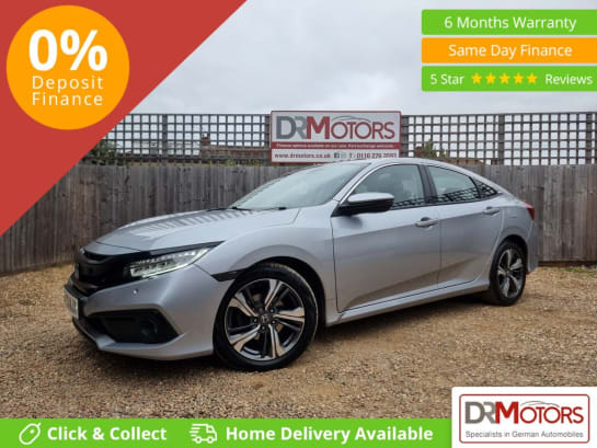A 2020 HONDA CIVIC 1.0 VTEC Turbo EX Saloon 4dr Petrol CVT Euro 6 (s/s) (126 ps) + SAT NAV + R