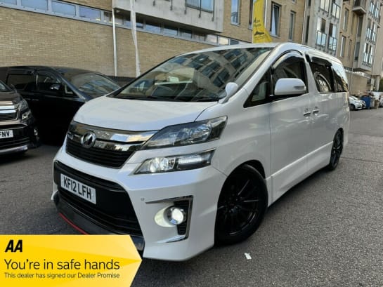 A 2012 TOYOTA VELLFIRE 2.4 petrol auto 7 seats