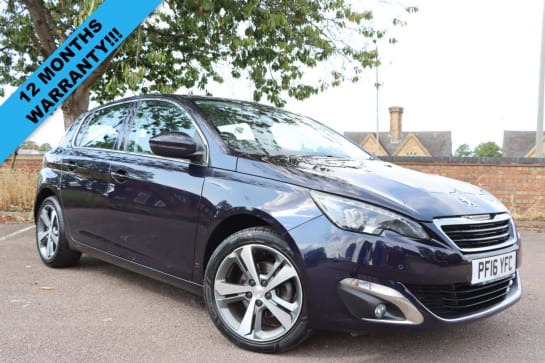 A 2016 PEUGEOT 308 1.2 PureTech Allure Hatchback 5dr Petrol Manual Euro 6 (s/s) (130 ps) Just