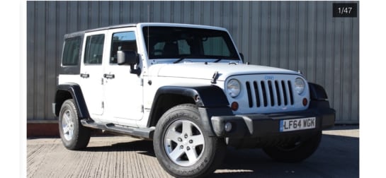 A null JEEP WRANGLER 2.8 CRD Sahara SUV 4dr Diesel Auto 4WD Euro 5 (197 bhp) ARRIVING SOON