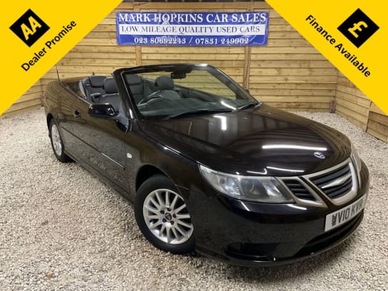 A 2010 SAAB 9-3 1.9 TiD Linear Convertible 2dr Diesel Manual (169 g/km, 148 bhp) ONE OWNER