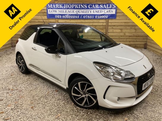 A 2017 DS AUTOMOBILES DS 3 1.2 PureTech Connected Chic Hatchback 3dr Petrol Manual Euro 6 (82 ps) TWO