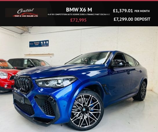 A null BMW X6 M 4.4i V8 COMPETITION AUTO XDRIVE EURO 6 FINANCE PART EXCHANGE