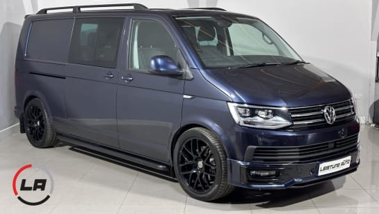 A 2017 VOLKSWAGEN TRANSPORTER 2.0 BiTDI T32 BlueMotion Tech Highline Crew Van Double Cab 5dr Diesel DSG 4Motion LWB Euro 6 (s/s