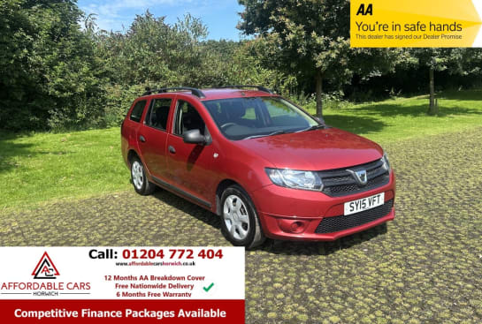 A null DACIA LOGAN MCV 0.9 AMBIANCE TCE 5d 90 BHP Full Service History, 2 Keys