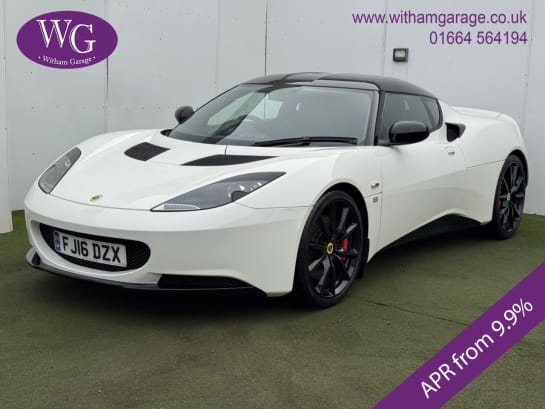 A 2016 LOTUS EVORA 3.5 V6 S Sports Racer Coupe +2 2dr Petrol Manual Euro 5 (350 ps)