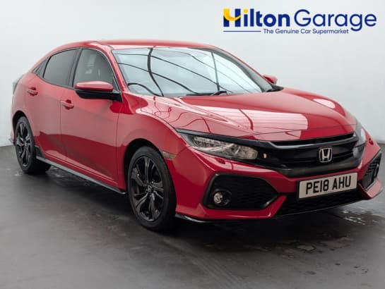 A 2018 HONDA CIVIC 1.5 VTEC Turbo Sport Hatchback 5dr Petrol Manual Euro 6 (s/s) (182 ps) CRUI