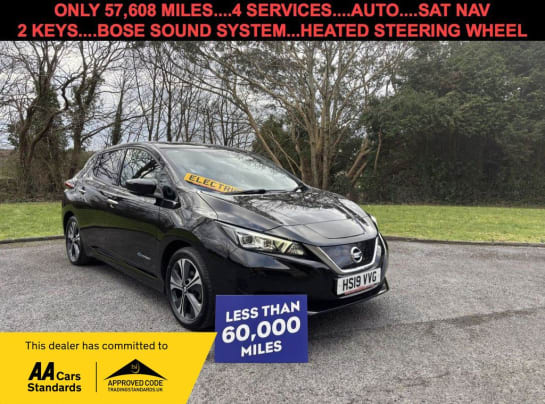 A null NISSAN LEAF 40kWh Tekna Hatchback 5dr Electric Auto (150 ps) SAT NAV...HEATED SEATS