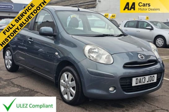 A null NISSAN MICRA AUTOMATIC 1.2 12V Acenta Hatchback 5dr Petrol CVT Euro 5 (80 ps) FULL SERVI