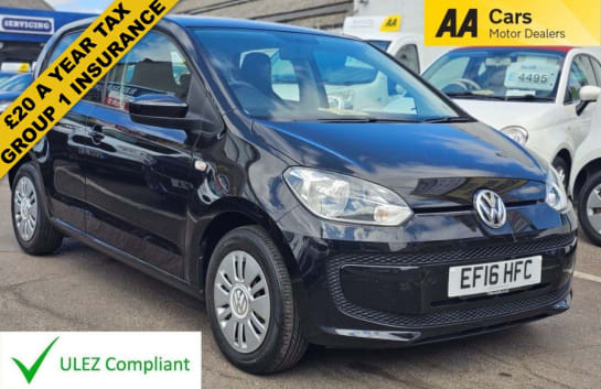 A null VOLKSWAGEN UP! AUTOMATIC 1.0 Move up! Hatchback 5dr Petrol ASG Euro 6 (60 ps) £20 ROAD TAX