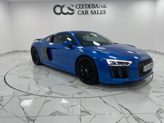 A null AUDI R8 5.2 V10 PLUS QUATTRO 2d 602 BHP Full Service History,ARA Blue Paint