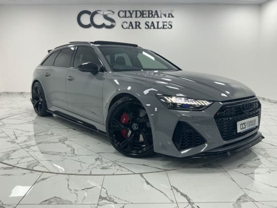 A null AUDI A6 4.0 RS 6 AVANT TFSI QUATTRO LAUNCH EDITION MHEV 5d 592 BHP Nardo Grey, Pano