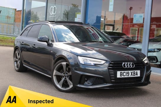 A 2019 AUDI A4 AVANT 2.0 TFSI 40 Black Edition Estate 5dr Petrol S Tronic Euro 6 (s/s) (190 ps)