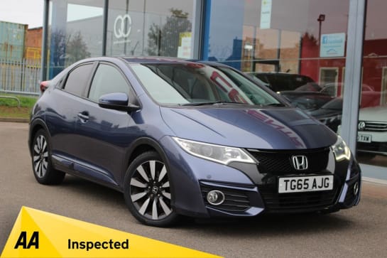 A 2015 HONDA CIVIC 1.8 i-VTEC SE Plus Hatchback 5dr Petrol Auto Euro 6 (142 ps) P/SENSORS, BLU