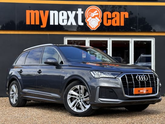 A null AUDI Q7 3.0 TDI QUATTRO S LINE MHEV 5d 282 BHP BLACK LEATHER INTERIOR + 7 SEATS