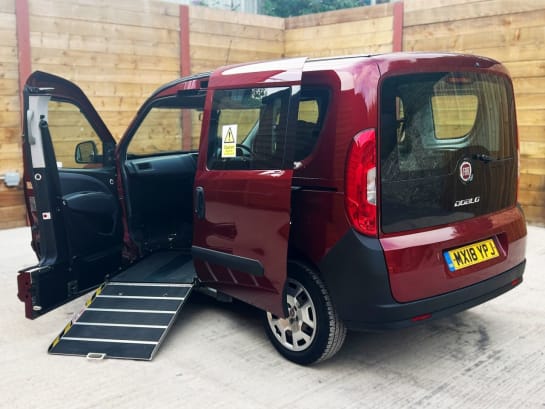 A null FIAT DOBLO 4 Seat Side Entry Ride Up Front Wheelchair Accessible Disabled Access Vehic