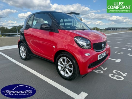 A 2016 SMART FORTWO 1.0 Passion Coupe 2dr Petrol Manual Euro 6 (s/s) (71 ps) 1 year mot and ser