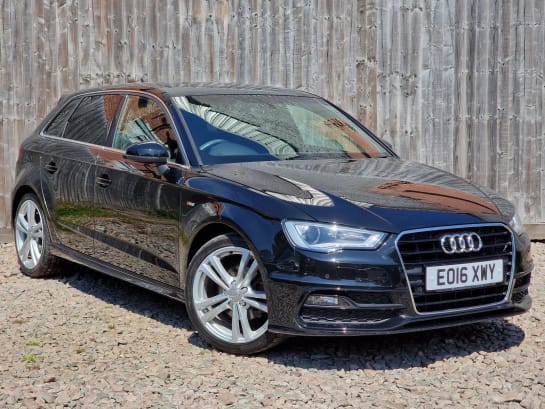 A 2016 AUDI A3 1.4 TFSI CoD S line Sportback 5dr Petrol S Tronic Euro 6 (s/s) (Nav) (150 ps)