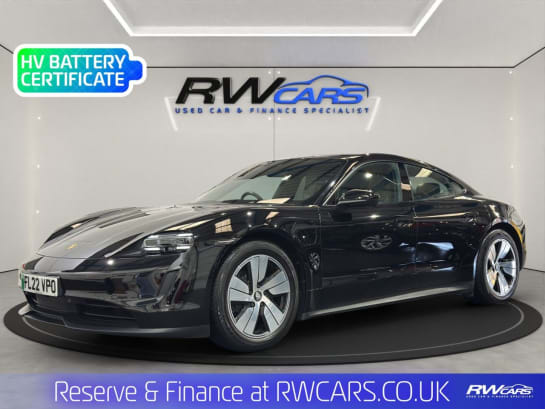 A 2022 PORSCHE TAYCAN Performance 79.2kWh Saloon 4dr Electric Auto RWD (11kW Charger) (408 ps)