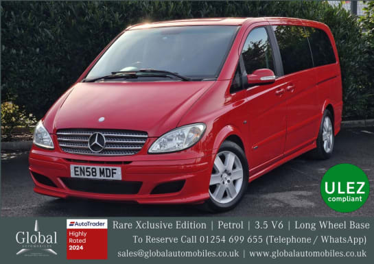 A null MERCEDES-BENZ VIANO 3.5 V6 Exclusive Edition MPV 5dr Petrol Automatic RWD L2 H1 (284 g/km, 258