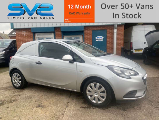 A null VAUXHALL CORSA VAN 1.3 CDTi 71K MILES METALLIC SILVER EURO 6 *** FREE MAINLAND UK DELIVERY ***