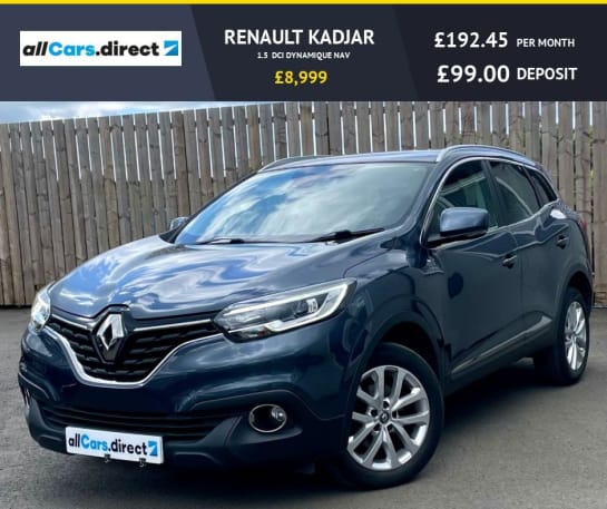 A null RENAULT KADJAR 1.5 DCI DYNAMIQUE NAV HIGH SPEC! SUPERB CONDITION!