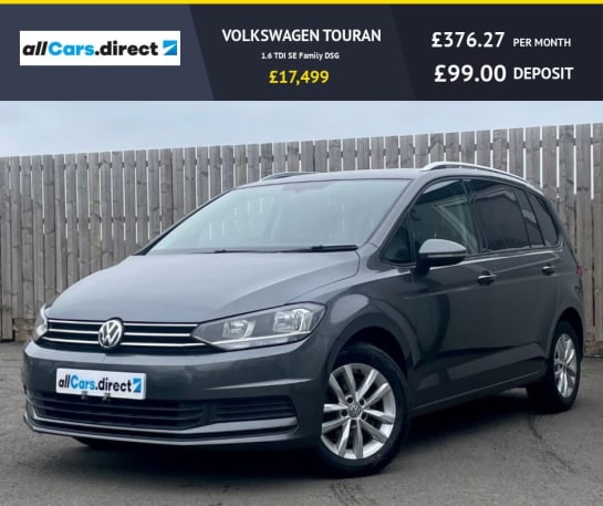 A null VOLKSWAGEN TOURAN 1.6 TDI SE Family DSG PANORAMIC SUNROOF!