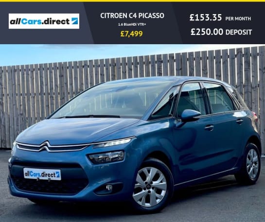 A null CITROEN C4 PICASSO 1.6 BlueHDi VTR+ £0 FREE ROAD TAX! HIGH MPG!