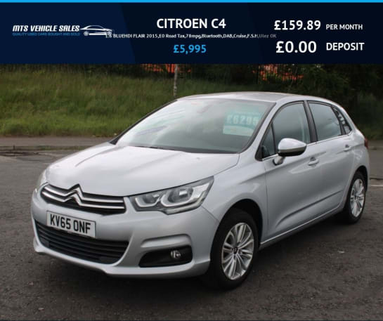 A 2015 CITROEN C4 BLUEHDI FLAIR S/S