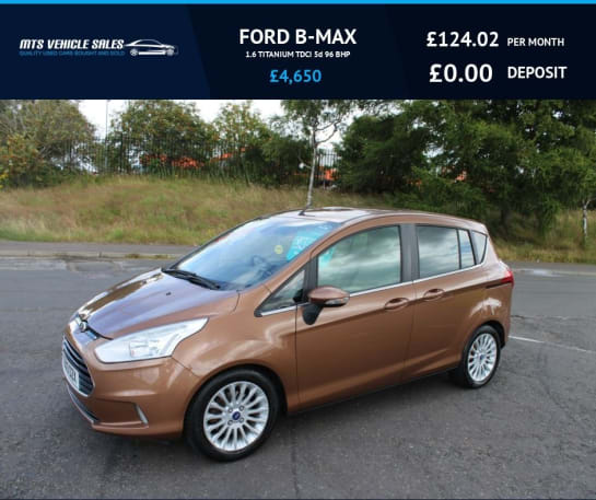 A null FORD B-MAX 1.6 TITANIUM TDCI 2013,£20 Tax,70mpg,Bluetooth,DAB,Air Con,Cruise,Parking S