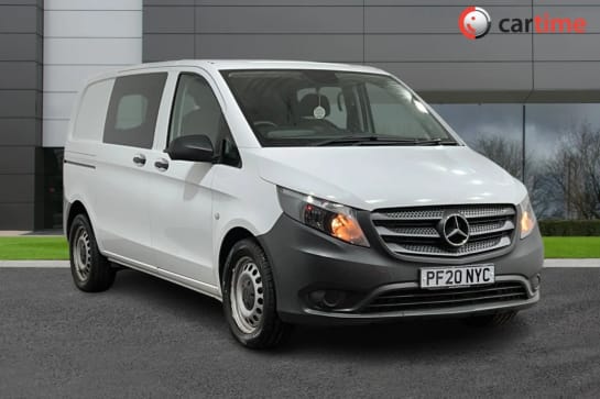 A 2020 MERCEDES-BENZ VITO 2.1 119 BLUETEC 0d 190 BHP Air Conditioning, Electric Front Windows, Cruise Control, Privacy Glass, Bluetooth / RDS Radio Arctic White, 17-Inch Wheels