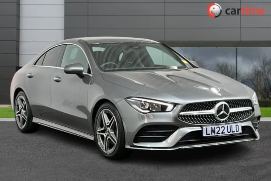 A 2022 MERCEDES-BENZ CLA CLASS 1.3 CLA 180 AMG LINE PREMIUM 4d 135 BHP Ambient Interior Lighting, Reverse Camera, Heated Seats, Widescreen Cockpit, Privacy Glass Mountain Grey, 18-I