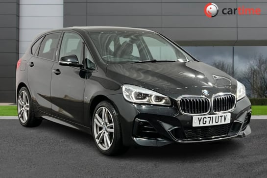 A 2021 BMW 2 SERIES ACTIVE TOURER 1.5 225XE M SPORT 5d 134 BHP Parking Sensors, Satellite Navigation, DAB / Bluetooth, Cruise Control, Comfort Pack 1 Black Sapphire, 18-Inch Alloys