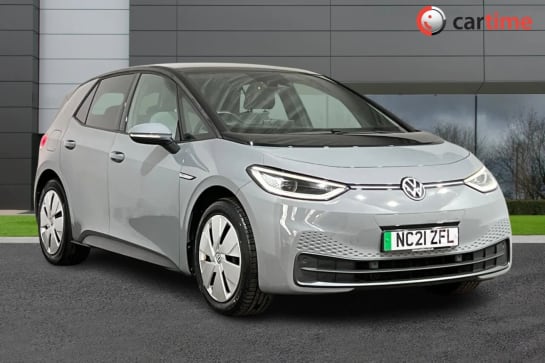 A 2021 VOLKSWAGEN ID3 TECH 5d 202 BHP Wireless App Connect, Parking Sensors, DAB Digital Radio, Bluetooth, 10-Inch Touchscreen Moonstone Grey, 18-Inch Wheels