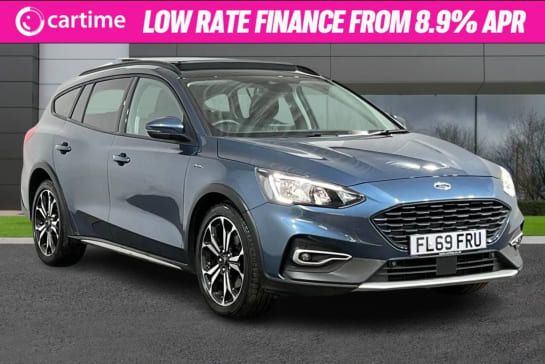 A 2019 FORD FOCUS ACTIVE 1.5 X 5d 148 BHP Parking Sensors, Heated Seats, Heated Windscreen, Privacy Glass, Auto Headlights Chrome Blue, 18-Inch Alloy Wheels