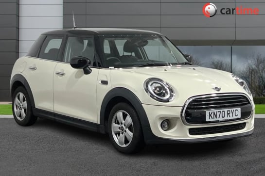 A 2020 MINI HATCH COOPER 1.5 COOPER CLASSIC 5d 134 BHP Union Jack Rear Lights, Darkened Rear Glass, 6.5-Inch Display, LED Headlights, Bluetooth Pepper White, 15-Inch Alloy Whe
