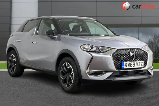 A 2019 DS DS 3 CROSSBACK 1.2 PURETECH PRESTIGE S/S EAT8 5d 129 BHP Android Auto/Apple CarPlay, Sat Nav, Parking Sensors, Cruise Control, DAB Radio Artense Grey, 17In Alloy Whe