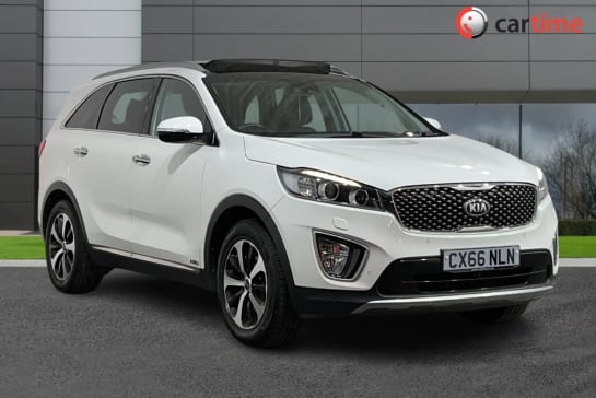A 2016 KIA SORENTO 2.2 CRDI KX-3 ISG 5d 197 BHP Powered Tailgate, Heated Steering Wheel, Seven Seats, 8-Inch Touchscreen, Infinity Sound System Clear White, 18-Inch Allo